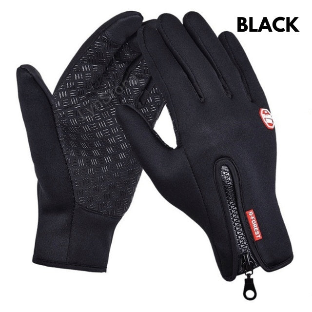 Winter Gloves Thermal Gloves Touch Screen Riding Motorcycle Sliding Waterproof Sports Gloves With Fleece