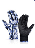 Winter Gloves Thermal Gloves Touch Screen Riding Motorcycle Sliding Waterproof Sports Gloves With Fleece