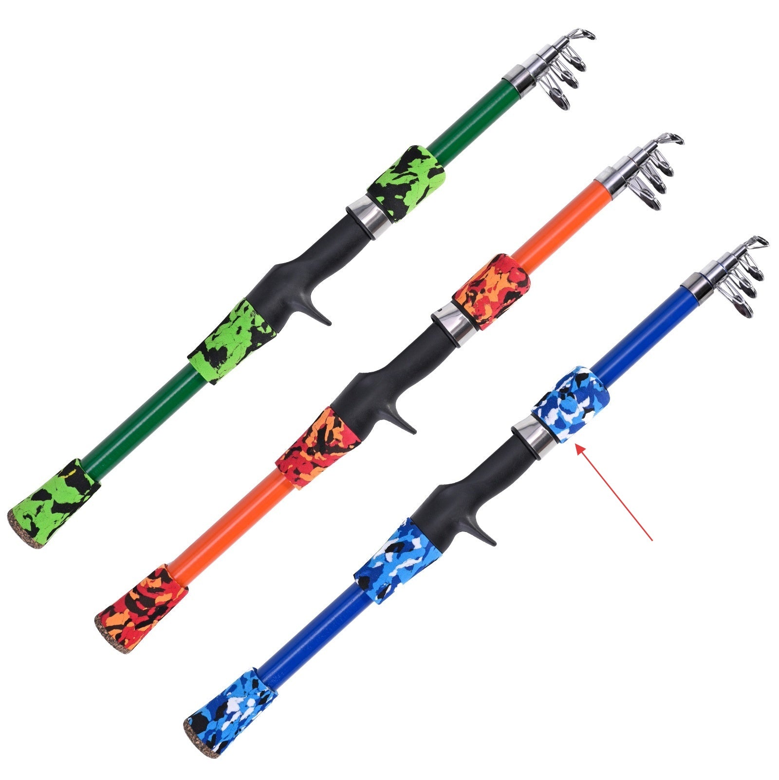 Gun-type Short-section Telescopic Lure Fishing Rod Children's Fishing Rod Fishing Gear