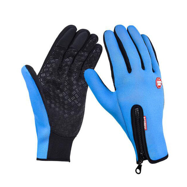 Winter Gloves Thermal Gloves Touch Screen Riding Motorcycle Sliding Waterproof Sports Gloves With Fleece